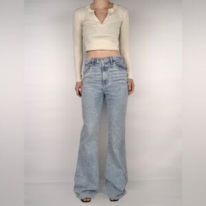 Abercrombie & Fitch Light Blue Flare Jeans